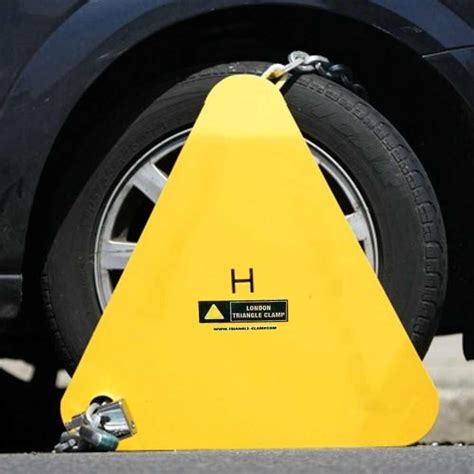 Wheel Clamp Yellow Triangle Excl Lock Motor Merchandise