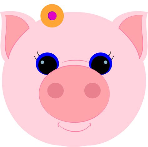 Pig Face Clipart