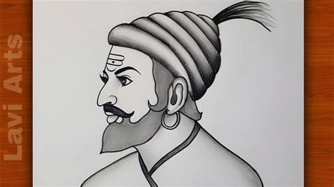 How To Draw Shivaji Maharaj Drawing Easy Step By Step Chatrapti