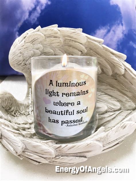 Remembrance Sympathy T Candle Luminous Light Condolence Etsy