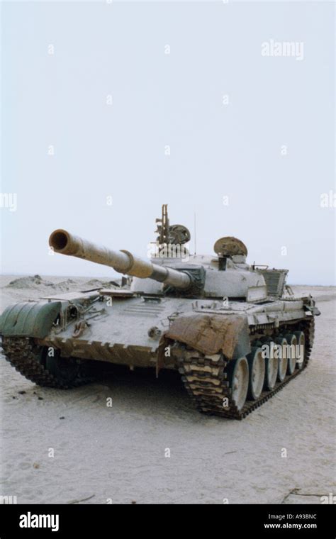 Iraqi T 72 Main Battle Tank Operation Desert Storm Kuwait April 1991