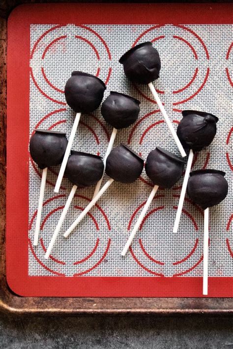 Black Chocolate Cauldron Cake Pops Poetry Pies In 2024 Fun