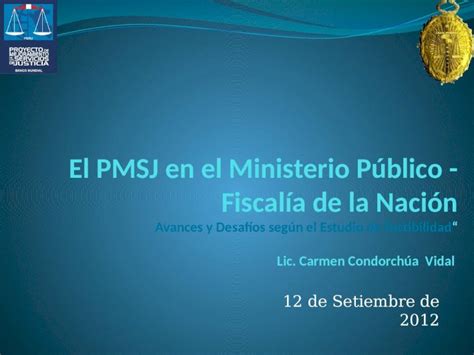 Ppt 12 De Setiembre De 2012 Ministerio Publico Fiscalia De La Nacion