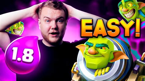 1 8 ELIXIR CHEAPEST MORTAR CYCLE DECK IN CLASH ROYALE YouTube