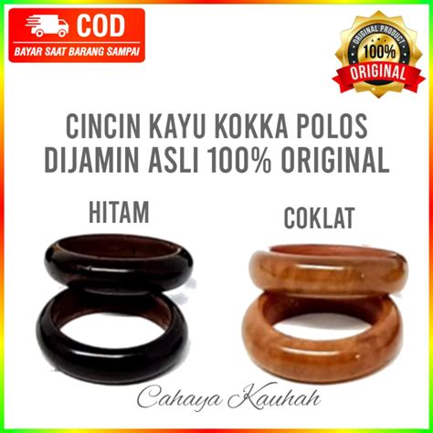 Jual Cincin Kayu Kokka Kaokah Kaukah Kokkah Asli Original Motif