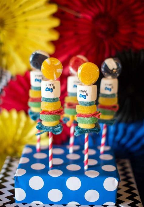 Sonic The Hedgehog Birthday Party Candy See More Party Planning Ideas