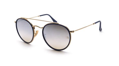 Ray Ban Round Double Bridge Gold Rb3647n 0019u 51 22 Visiofactory