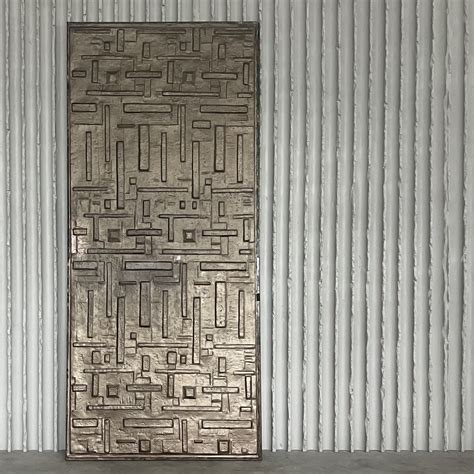 Doorsize brutalist wall panel, 1960s | #271395