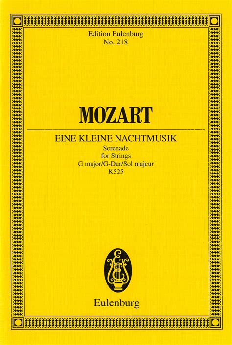 Mozart Eine Kleine Nachtmusik G Dur Kv Breitkopf H Rtel