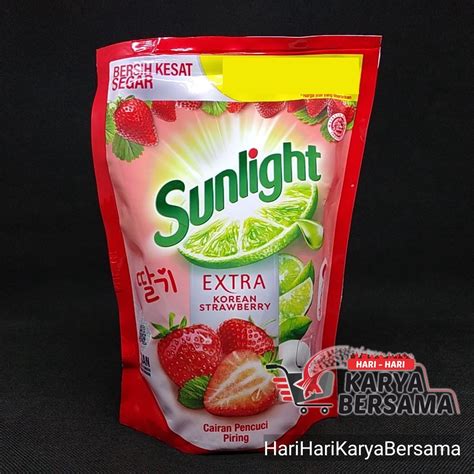 Jual Sunlight Extra Korean Strawberry Cairan Pencuci Piring Ml