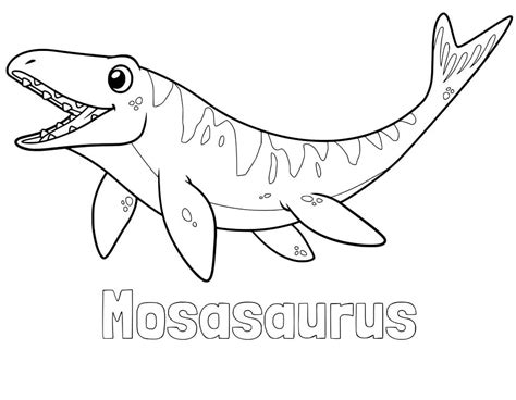 Mosasaurus Coloring Pages Free Printable Coloring Pages For Kids