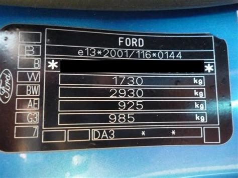 Ford Focus Paint Colour Codes Uk