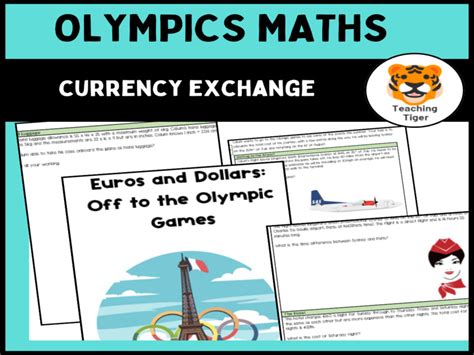 Olympics Math Currency Exchange Worksheet Teaching Resources