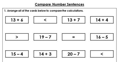 Year 2 Compare Number Sentences Lesson Classroom Secrets Classroom