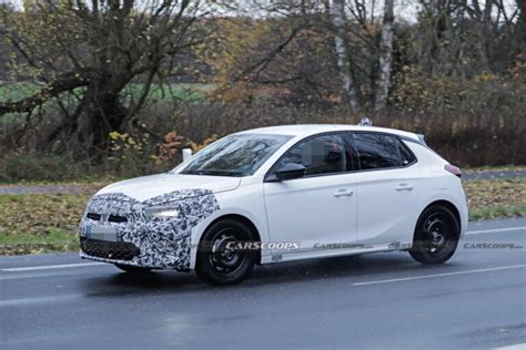 Get A Better Look At The Opel Corsa Facelift On The Open Road