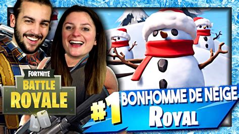 ON DEVIENT DES BONHOMMES DE NEIGES FORTNITE TEMPÊTE DE GLACE DUO FR