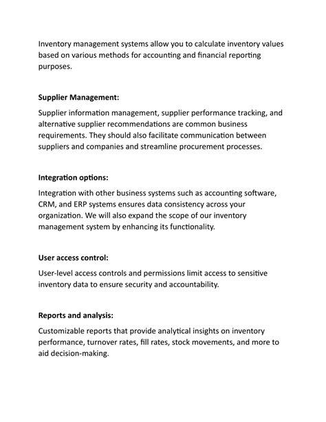 Ppt Mastering Efficiency Exploring The Key Features Of An Inventory