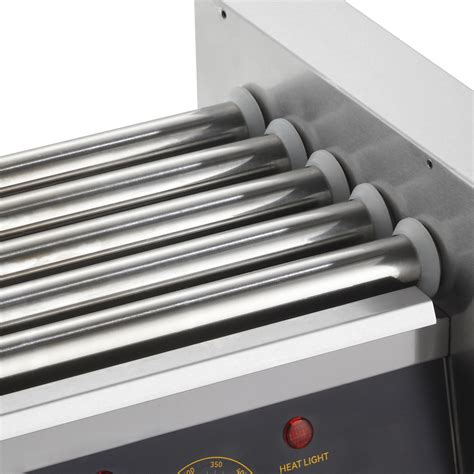 VEVOR Hot Dog Roller 5 Rollers 12 Hot Dogs Capacity, 750W Stainless Sausage Grill Cooker Machine