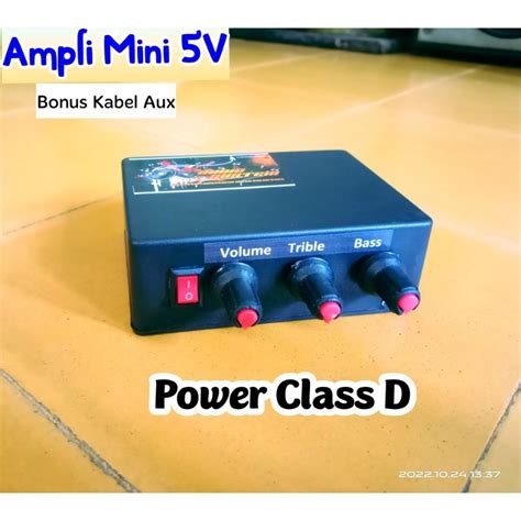 Jual Ampli Mini 5v Vol Treble Bass Shopee Indonesia