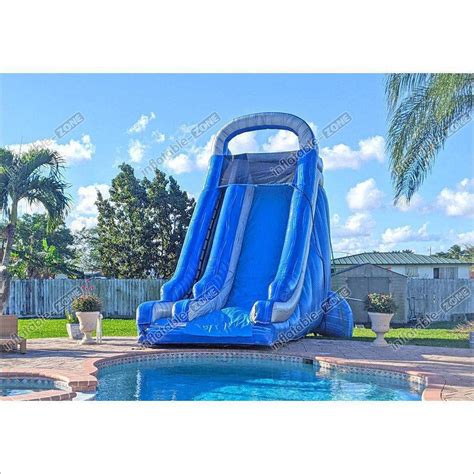 Commercial Blow Up Water Slides, Inflatable Water Slide For Swimming P ...