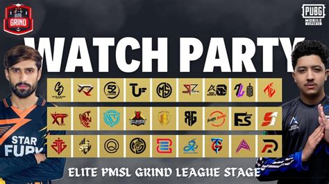 WATCH PARTY ELITE PMSL GRIND League Stage Day 1 Ft STAR QWERTY