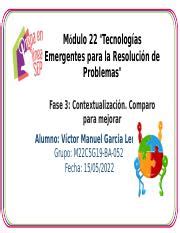 Garcialemus Victor M S Fase Pptx M Dulo Tecnolog As Emergentes