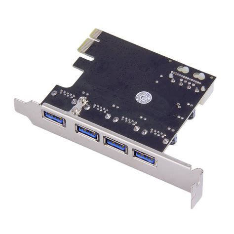 HUB USB 3 0 PCI PCI E 4 Portas Expansão Expressa Adaptador de