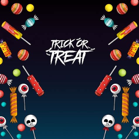 Premium Vector Trick Or Treat Halloween