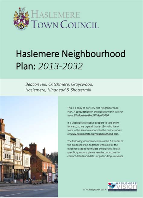 Haslemeres Neighbourhood Plan Haslemere First