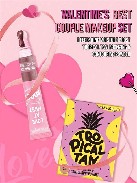 Missiyn 2 Pcs Valentines Best Couple Makeup Set Tropical Tan