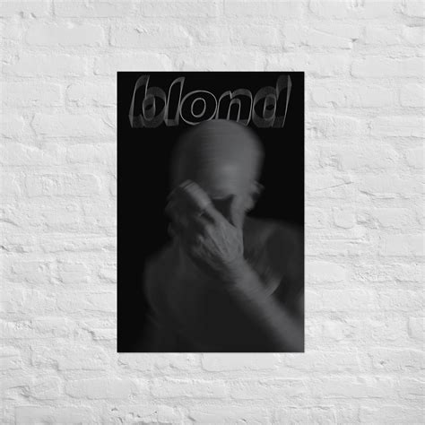 Frank Ocean Poster Frank Ocean Blonde Album Poster Frank Ocean Wall