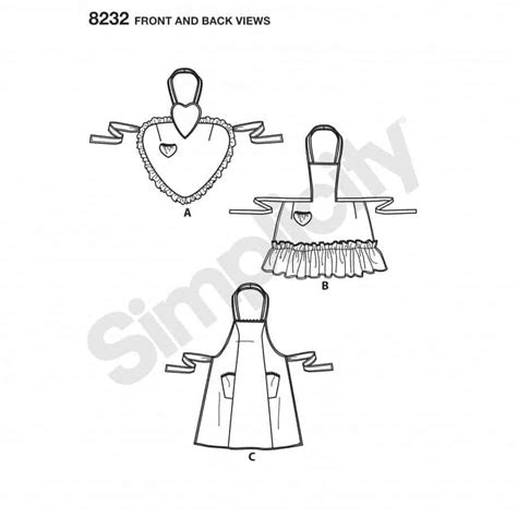 Simplicity Sewing Pattern 8232 A 1940s Vintage Aprons Alisellou