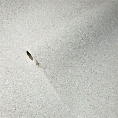 K901 White Cream Chip Stone Real Natural Mica Textured Wallpaper Plain