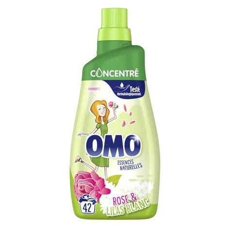 Pack De Omo Lessive Liquide Concentr E Rose Lilas Blanc