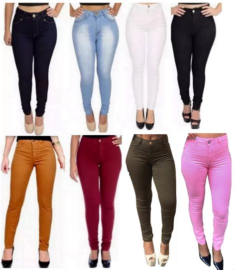 Calça Jeans Cós Alto Hot Pant Levanta Bumbum Moda Feminina R 64 90