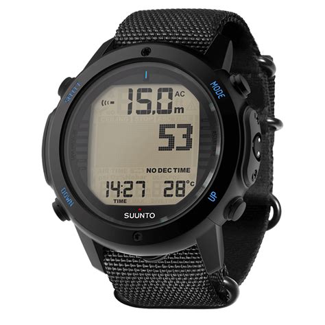 Suunto D I Novo Black Zulu Rugged Dive Computer With Textile Strap