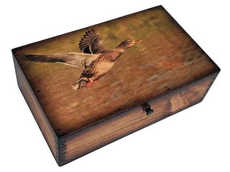 Duck Flight Medium Wood Box Relic Wood