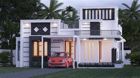 Sq Ft Bhk Contemporary Style Single Storey House And Free Plan