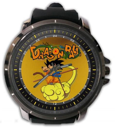 Jual Watch Custom Jam Tangan Rubber Tema DRAGON BALL Art 1 3D Full