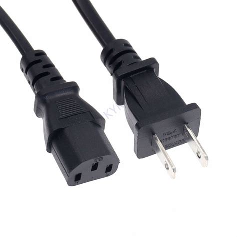 【2023】ac Power Supply Adapter Cord Cable Lead 3 Prong For Laptop R Us Japan 2pin To Iec 320สายไฟ