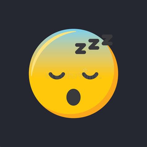 Emoji Icon Sleepy Face Emoticon Vector Illustration Stock Vector