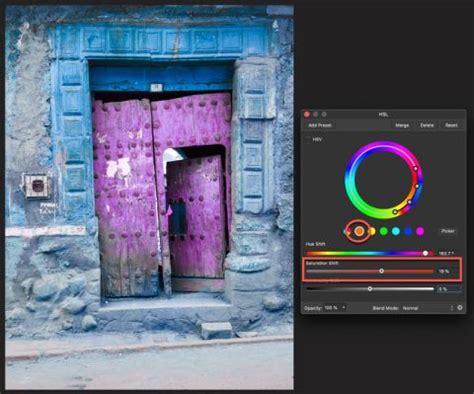 Affinity Photo Colour Replacement Using The HSL Adjustment Lenscraft