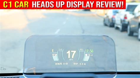 Real Car Heads Up Display C Hud Review Gps Speed Direction Rpm