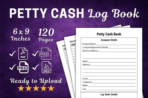 Kdp Interior Petty Cash Log Book Graphic By Gemeyarts Creative Fabrica