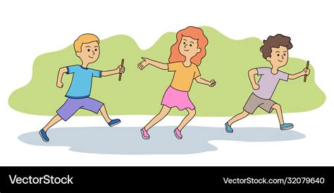 Children Running Race