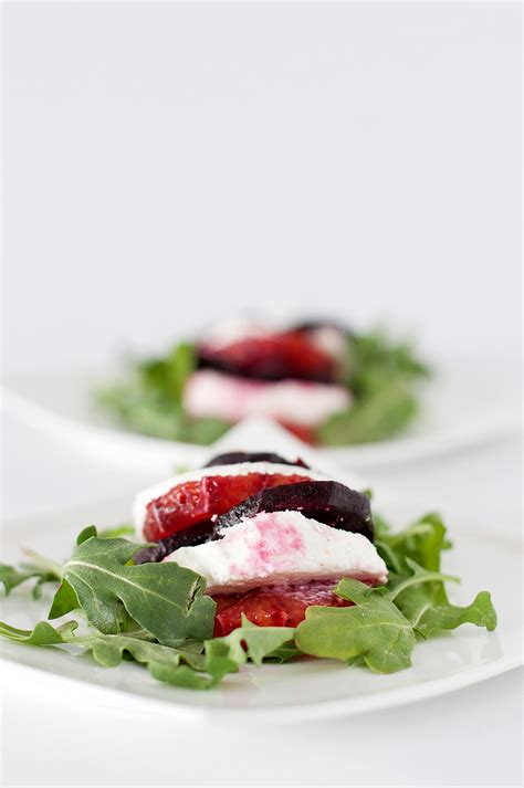 Roasted Beet, Blood Orange, Goat Cheese & Arugula Salad