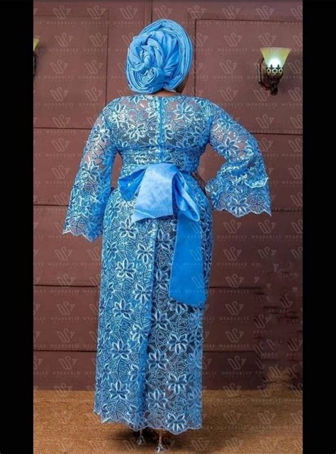 Elegant Iro And Buba African Lace Dress Unique Wrapper And Blouses