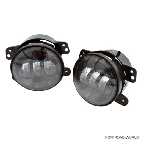 LED Fog Lamps Kit Dragon Style Black Jeep Wrangler JK XOFL002 X