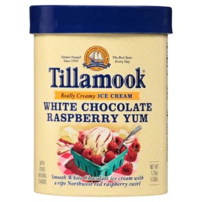 Tillamook White Chocolate Raspberry Yum Ice Cream Qt Sam S Club