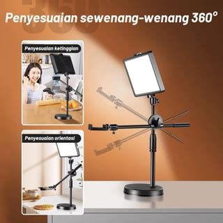 Jual Mipanda Overhead Phone Stand Led Lampu Stand Holder Phone Holder